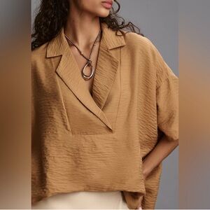 NWT Anthropologie Dylon short sleeve top size large